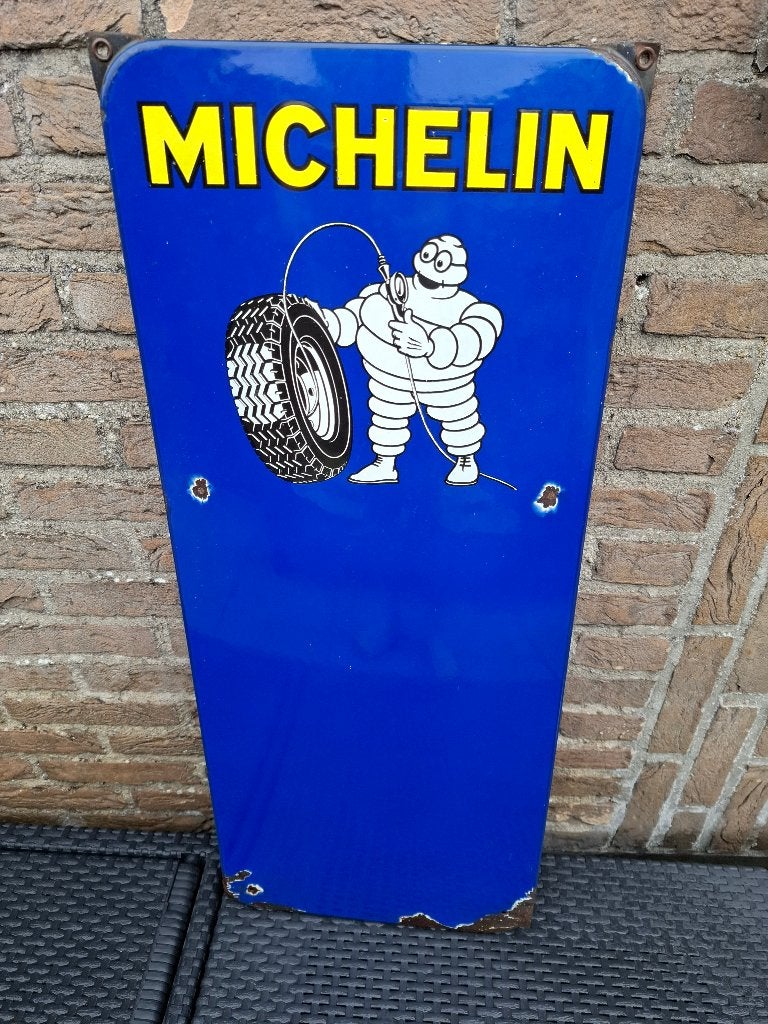 Emaillebord Michelin banden, Ophalen of Verzenden, Zo goed als nieuw, Auto's