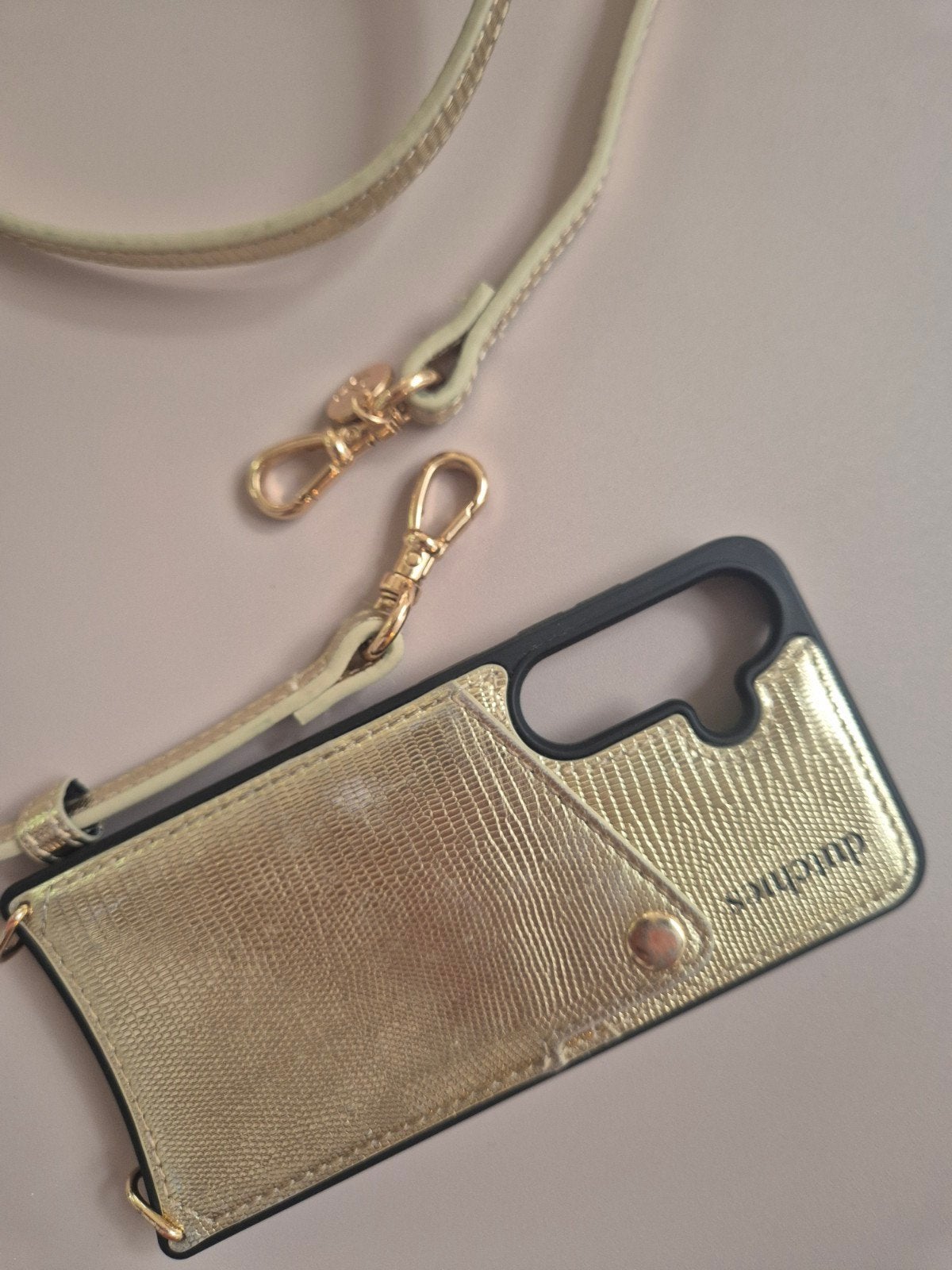 Gouden Dutchies telefoonhoesje voor Samsung S24 met koord, Ophalen of Verzenden, Zo goed als nieuw