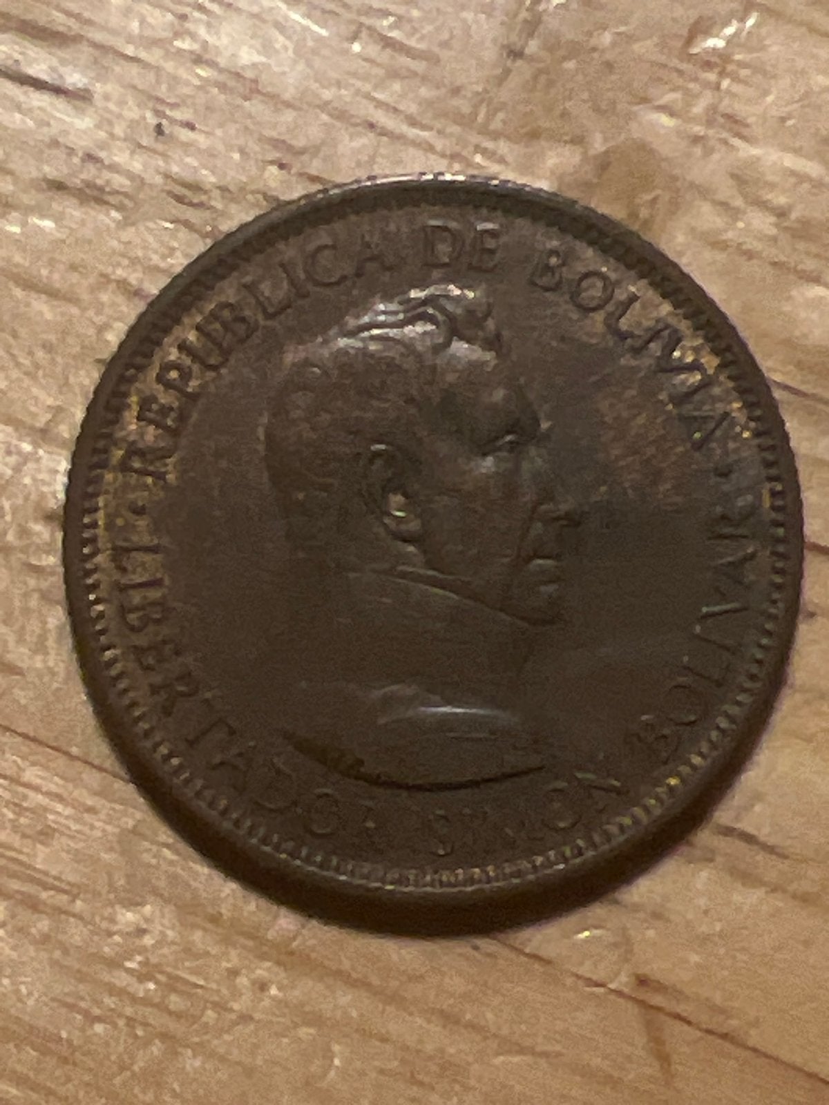 Bolivia 10 Bolivianos munt 1951 - Simon Bolivar, Verzenden, Zuid-Azië, Losse munt