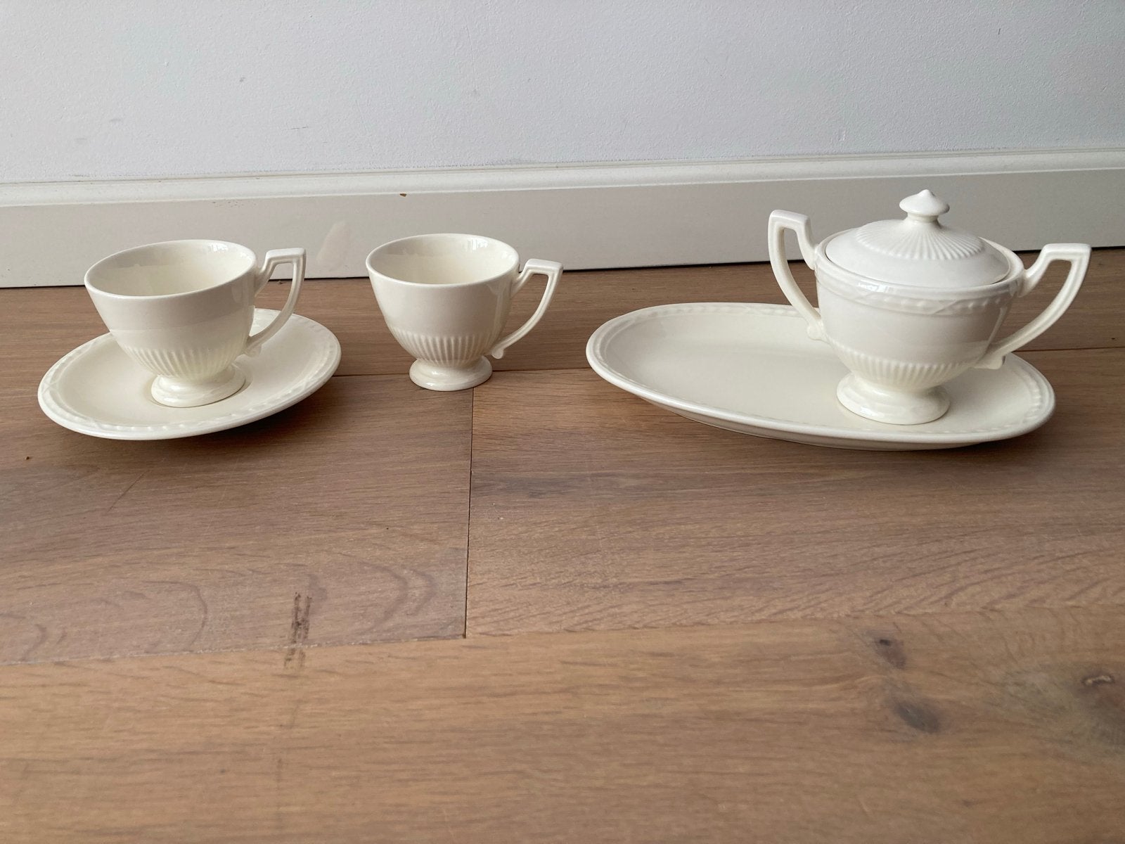 Recamier Royal Creamware servies delen onbeschadigd, Overige merken, Ophalen of Verzenden, Zo goed als nieuw, Kop(pen) en/of Schotel(s)