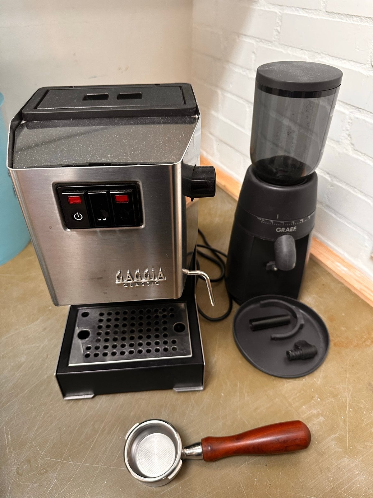 Gaggia Classic espressomachine & Graef koffiemolen