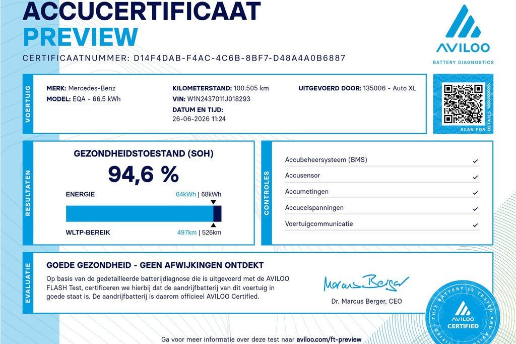Mercedes-Benz EQA 250 AMG Night-Pack 67 kWh (95%SOH) Camera, Auto's, Mercedes-Benz, Gebruikt, 190 pk, SUV of Terreinwagen, 750 kg