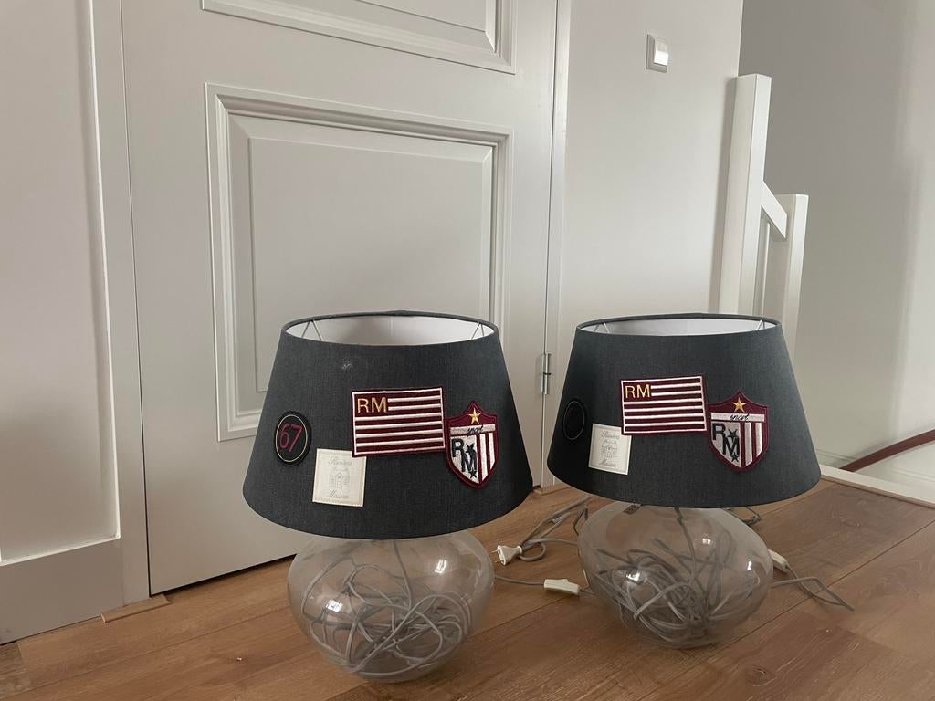 2 stuks Riviera Maison schemerlamp, Ophalen, Zo goed als nieuw, Rond