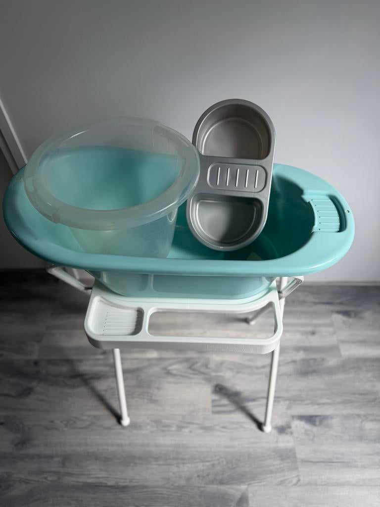 Tummy Tub badje met standaard en babybadje, Gebruikt, Tummy Tub, Standaard, Ophalen