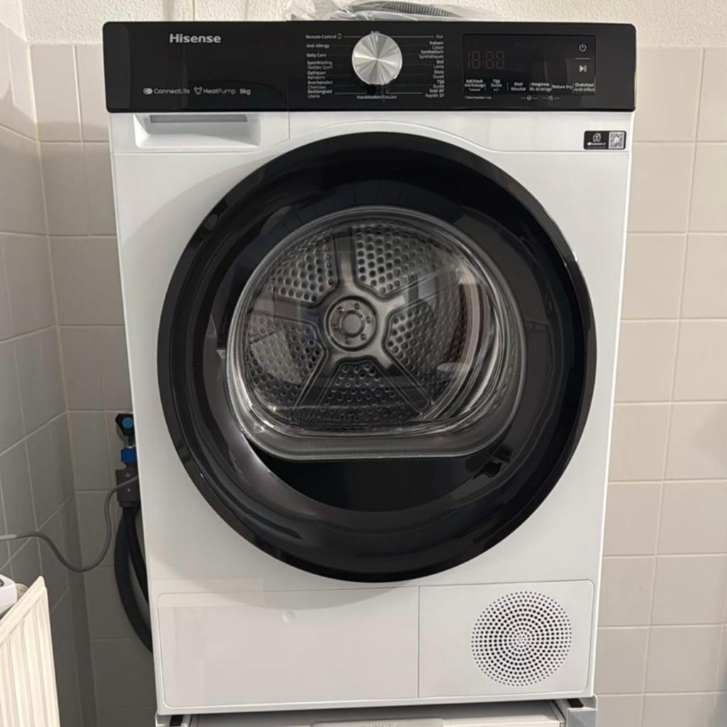 Hisense ConnectLife HeatPump 8kg Wasdroger, Witgoed en Apparatuur, Wasdrogers, Ophalen, 8 tot 10 kg, Zo goed als nieuw, 85 tot 90 cm