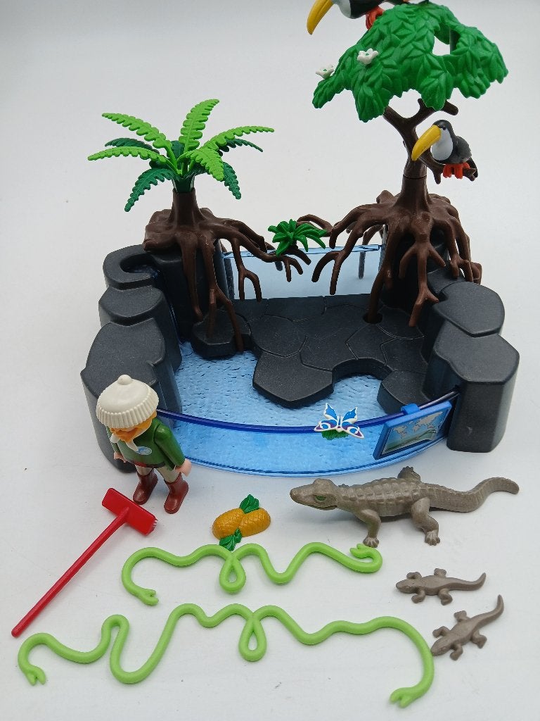 Playmobil 4463 kaaiman bassin compleet, Kinderen en Baby's, Speelgoed | Playmobil, Ophalen of Verzenden, Zo goed als nieuw