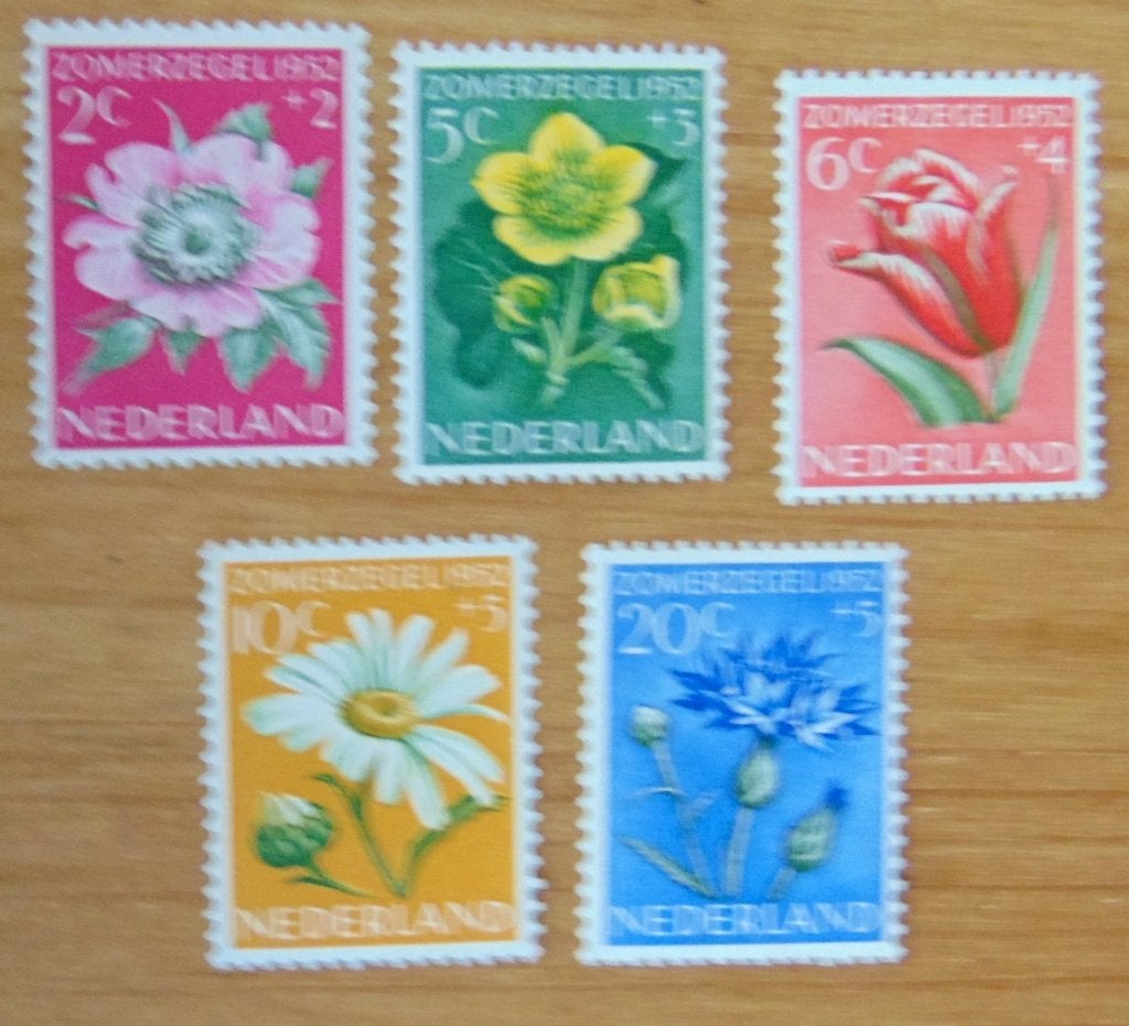 Nederland: Serie Zomerzegels 1952, postfris, Verzenden, Na 1940, Postfris