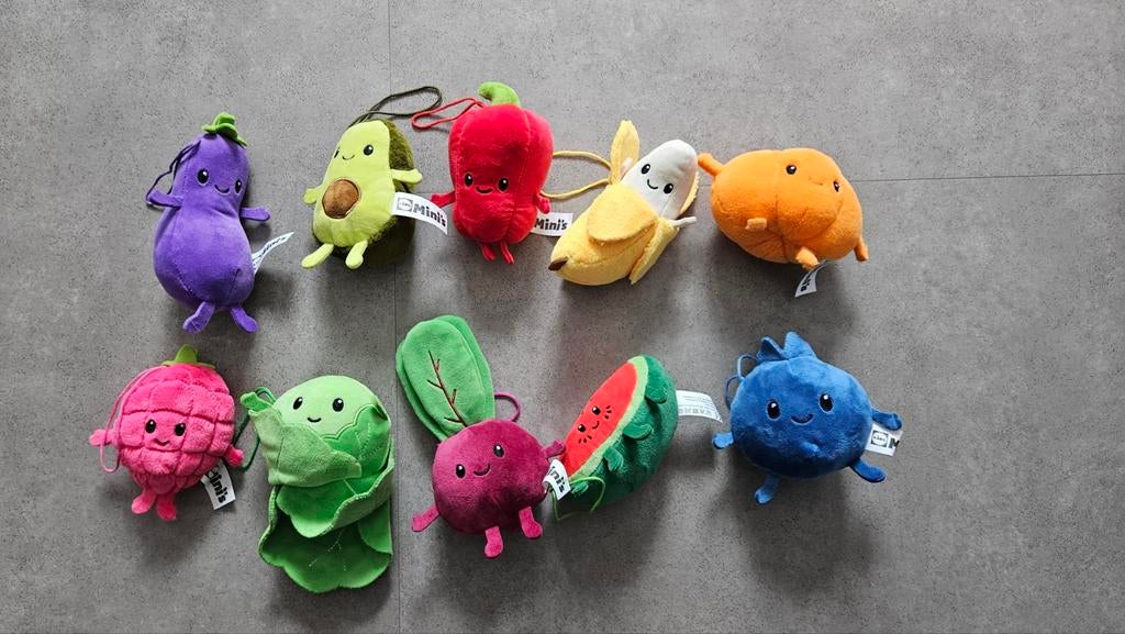 Lidl mini groente knuffels, Kinderen en Baby's, Speelgoed | Knuffels en Pluche, Ophalen of Verzenden, Overige typen