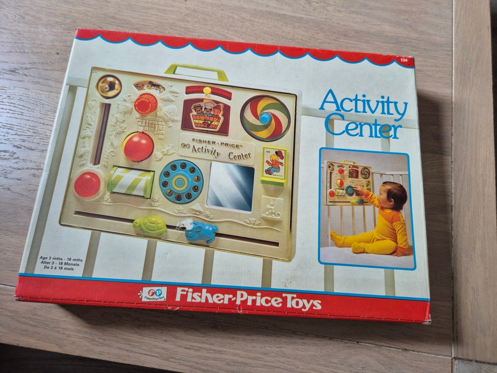 Vintage Fisher-Price Activity Center - Speelbord, Kinderen en Baby's, Speelgoed | Fisher-Price, Ophalen of Verzenden, Gebruikt