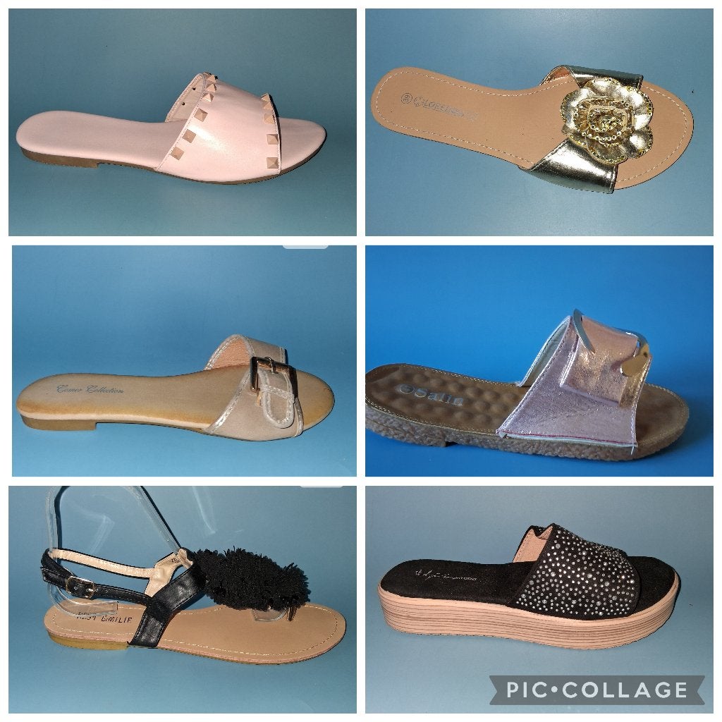 partij  van 86 stuks slippers, Kleding | Dames, Schoenen, Ophalen, Nieuw, Overige kleuren, Slippers