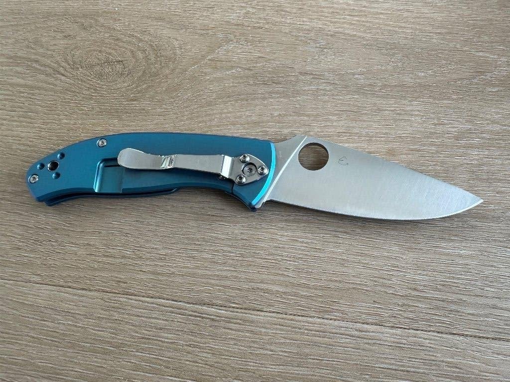 Spyderco Tenacious C122TIBLP blue titanium. Nieuw in doos!, Ophalen of Verzenden, Nieuw