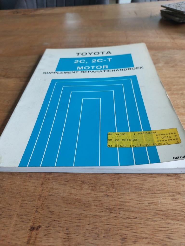 REPARATIEHANDBOEK TOYOTA 2C 2C-T MOTOR  DIESEL, Ophalen of Verzenden