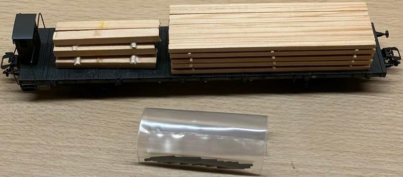 Märklin 46282 houttransportwagon met spaakwielen, Hobby en Vrije tijd, Modeltreinen | H0, Zo goed als nieuw, Wagon, Wisselstroom