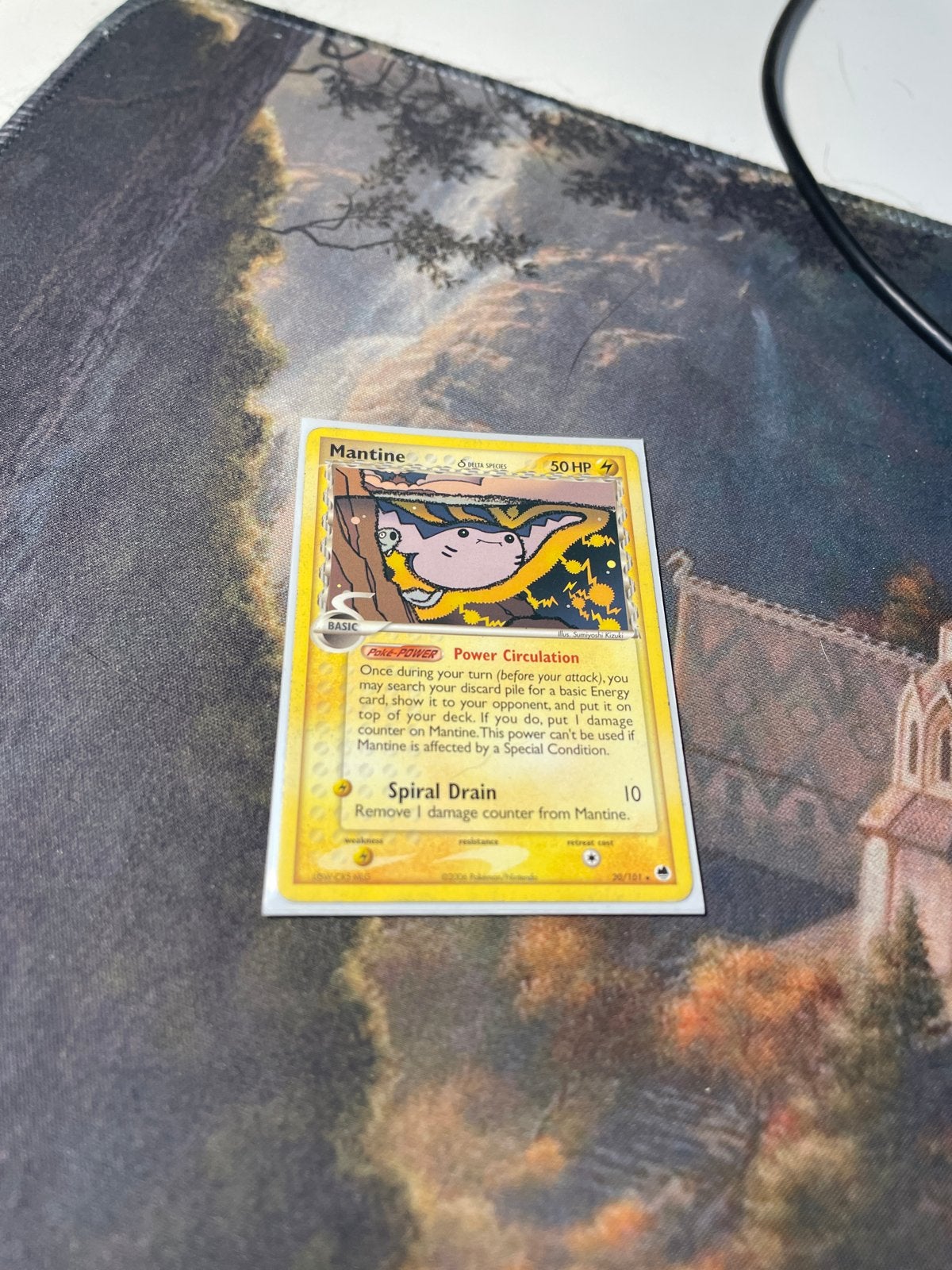 Mantine ex Dragon Frontiers 20/101 Pokémon Kaart, Ophalen of Verzenden, Zo goed als nieuw, Losse kaart, Foil