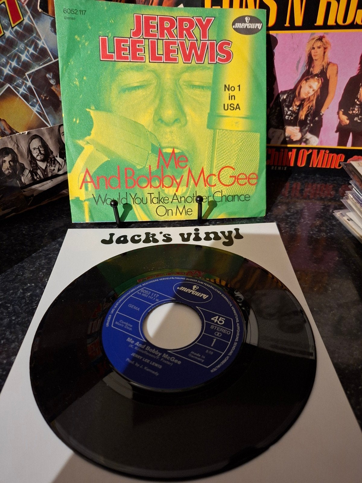 Jerry Lee Lewis - Me And Bobby McGee (Vinyl Single)1971, Rock, Gebruikt, 7 inch, Ophalen of Verzenden