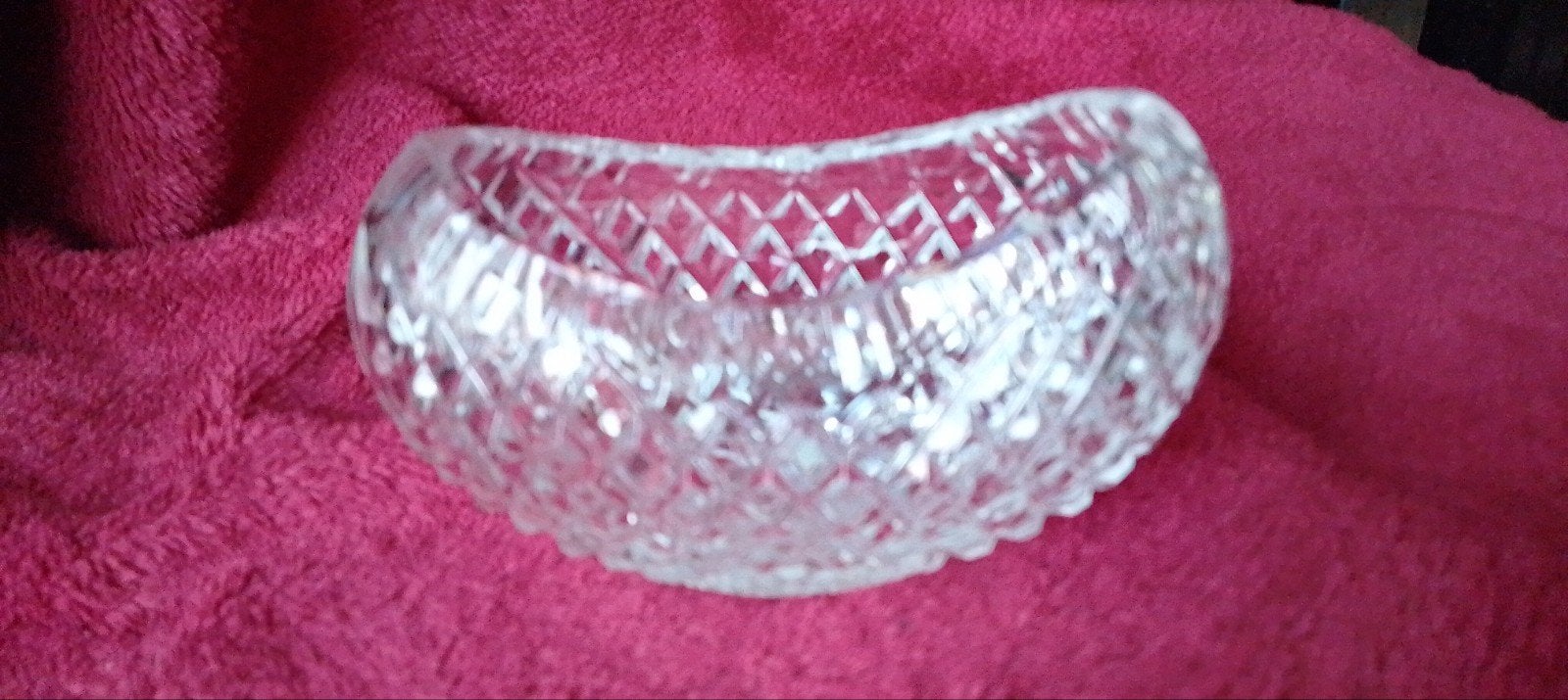Kristallen schaaltje 8x14cm - Perfecte staat, Ophalen of Verzenden