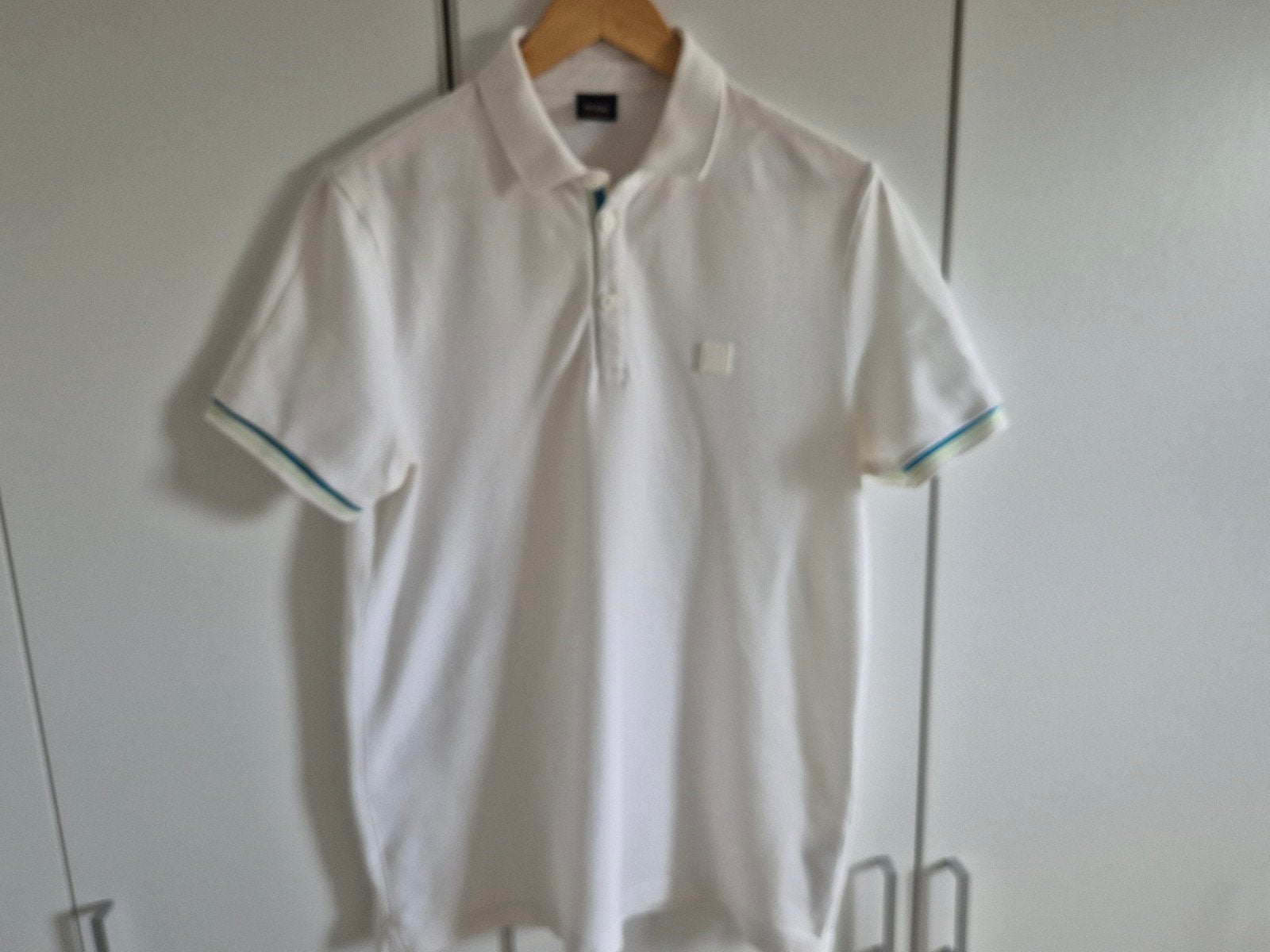 Hugo Boss S, Kleding | Heren, Polo's, Ophalen of Verzenden, Zo goed als nieuw, Wit, Hugo Boss