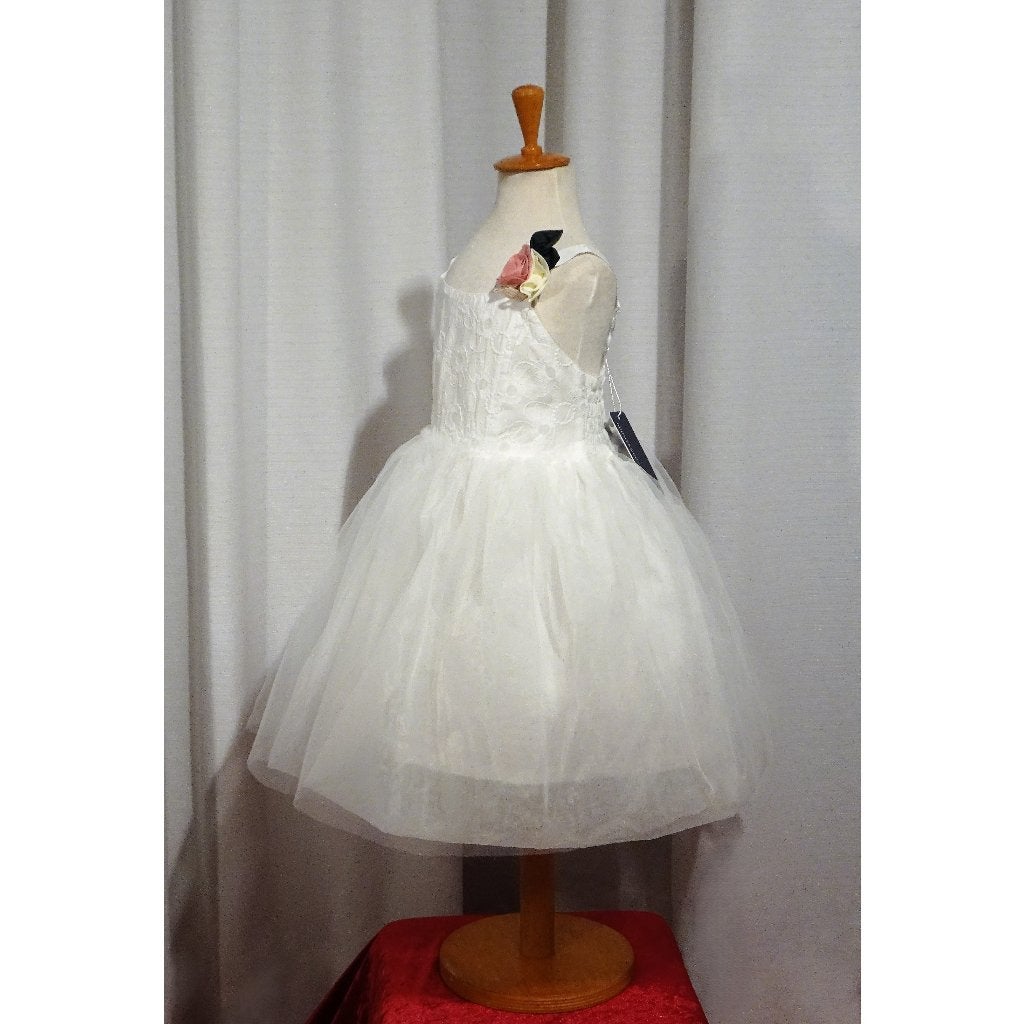 Nieuw ! Maat 110 Witte Tule Bruidsmeisje Prinsessen Jurken, Kinderen en Baby's, Ophalen of Verzenden, Nieuw, Meisje, Jurk of Rok