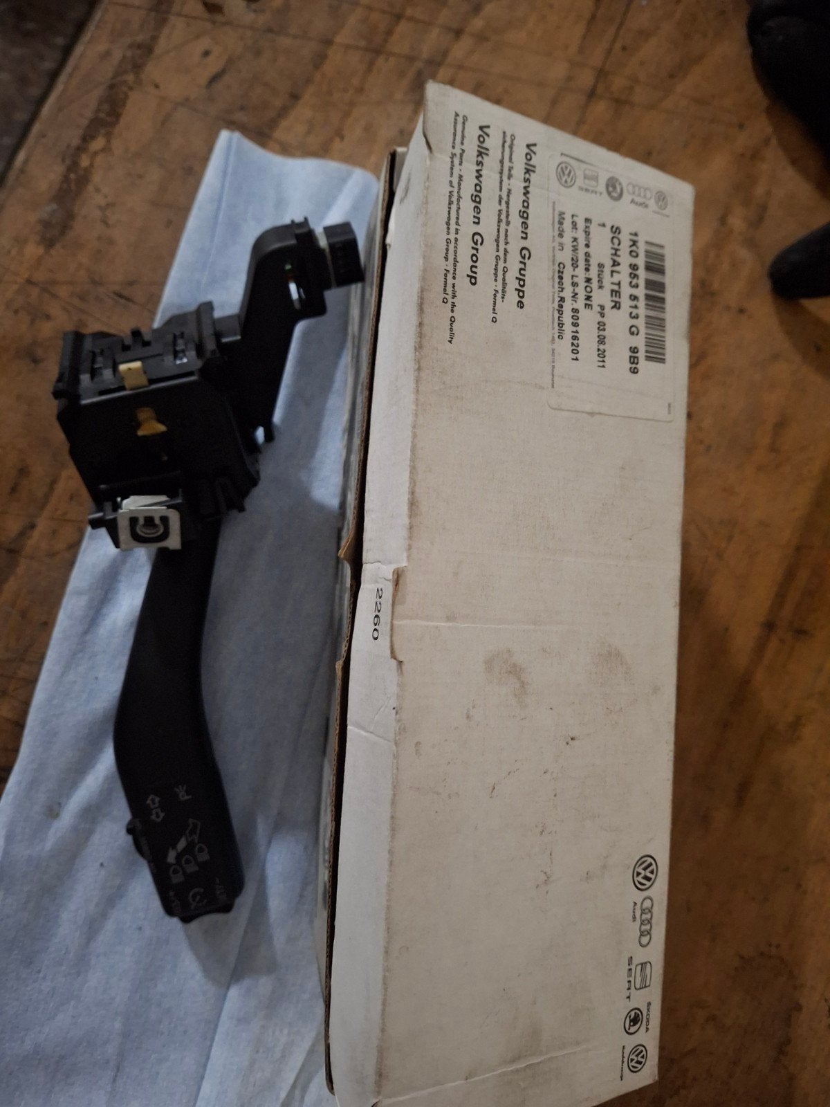 Originele VW cruisecontrol-/richtingaanwijzerhendel, Auto-onderdelen, Ophalen of Verzenden, Gebruikt, Volkswagen