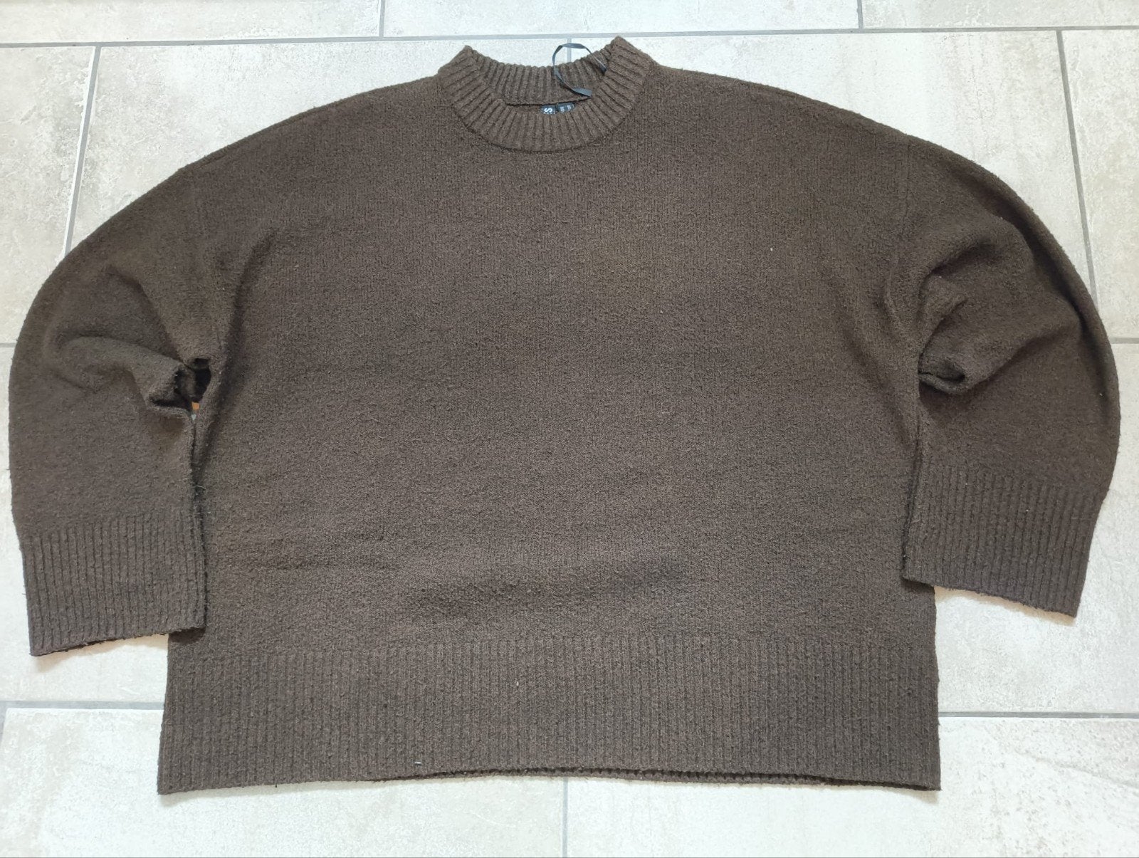 Pieces Bruine Gebreide Trui - Maat XL, Pieces, Ophalen of Verzenden, Maat 46/48 (XL) of groter, Bruin