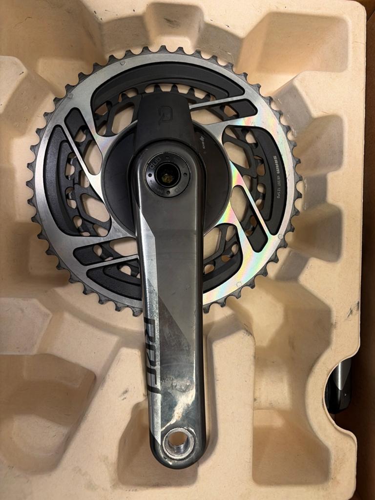 SRAM 48/35T 12 SPD Crankstel met Vermogensmeter, Zo goed als nieuw, Aluminium, Racefiets, Ophalen