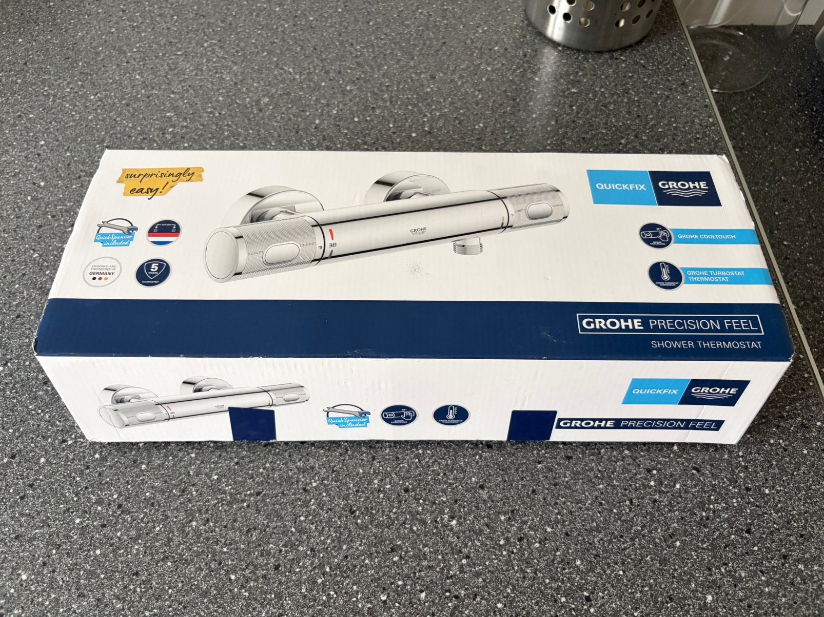 Grohe thermostaatkraan 12cm hartafstand, Ophalen, Zo goed als nieuw, Douche