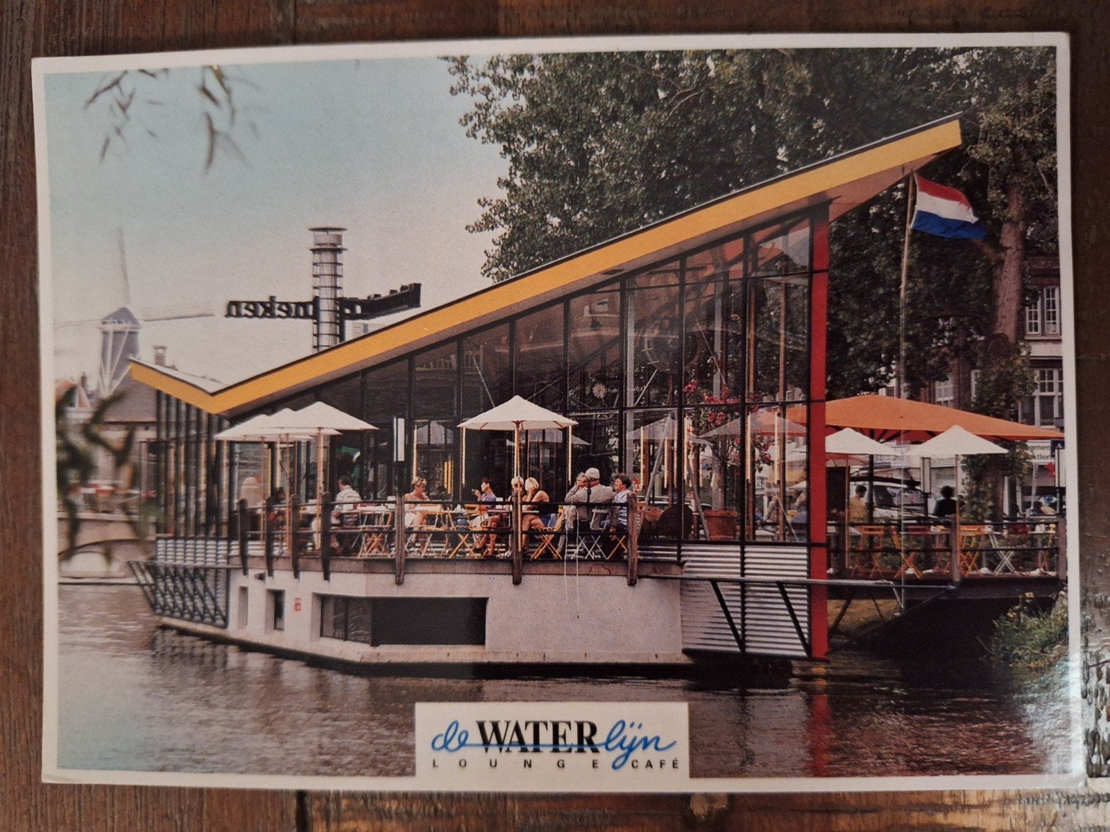Leiden - Lounge Cafe "De Waterlijn", Ophalen of Verzenden, Ongelopen, Zuid-Holland