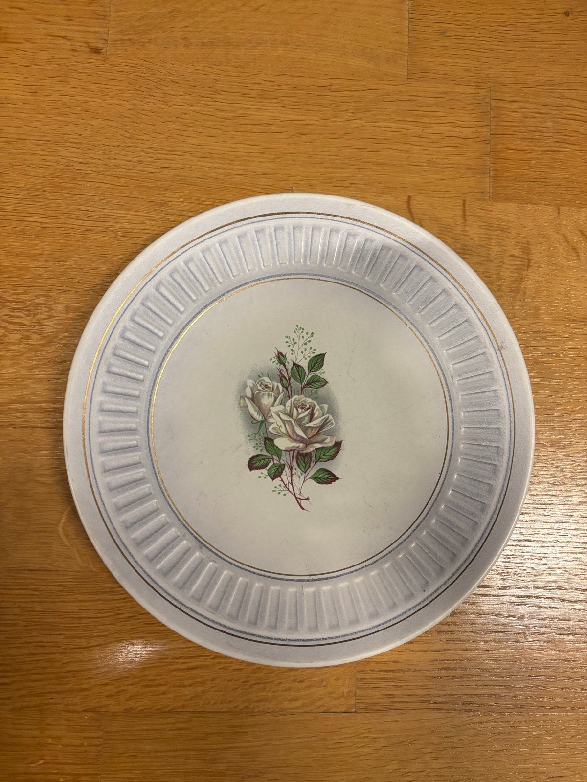 Vintage Flora Plateel Gouda Rosaly sierbord, Ophalen of Verzenden