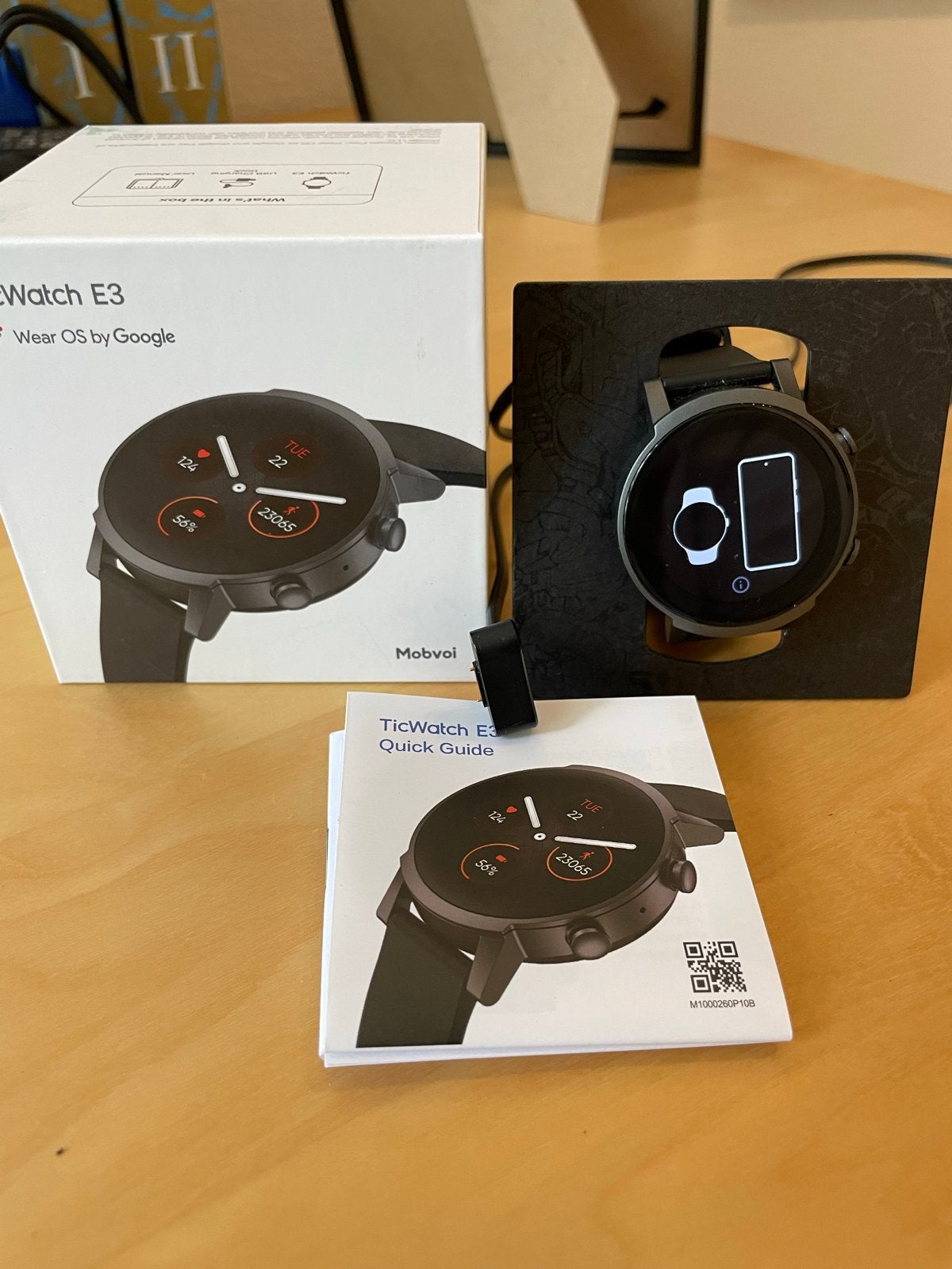 TicWatch E3 Smartwatch - Zo goed als nieuw, Hartslag, Zwart, Ophalen of Verzenden, Zo goed als nieuw