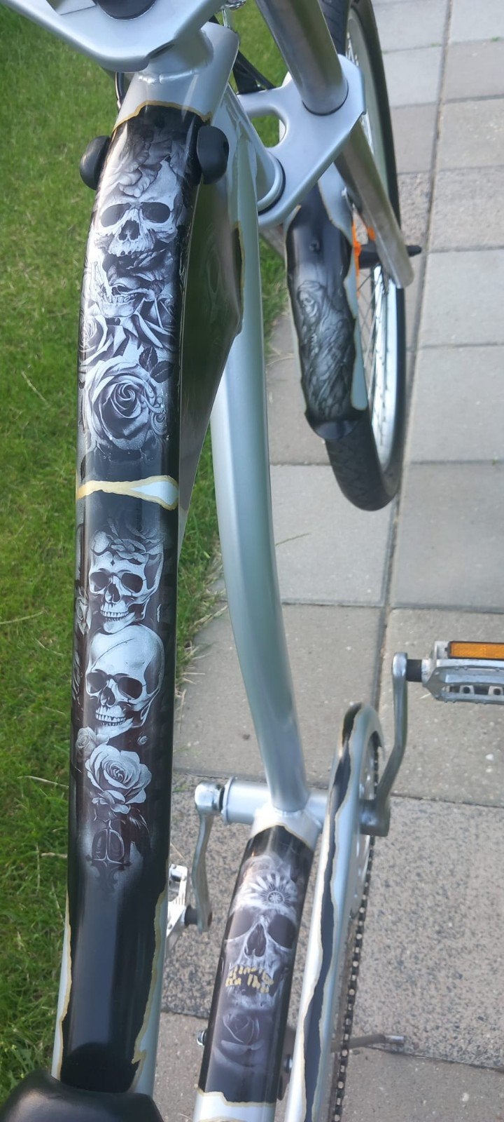 Big Chopper Fiets ( custom), Fietsen en Brommers, Ophalen, Gebruikt, Velgrem, Aluminium