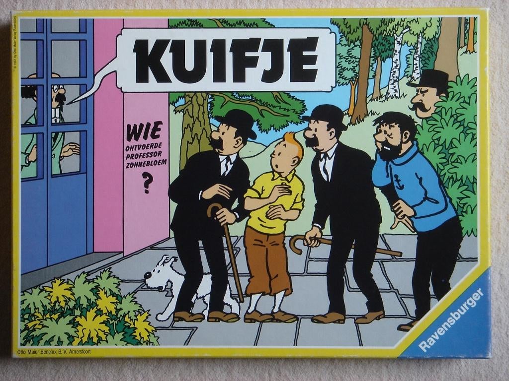 LEUK: Kuifje - Wie ontvoerde professor Zonnebloem ?, Een of twee spelers, Ophalen of Verzenden, Gebruikt, Ravensburger