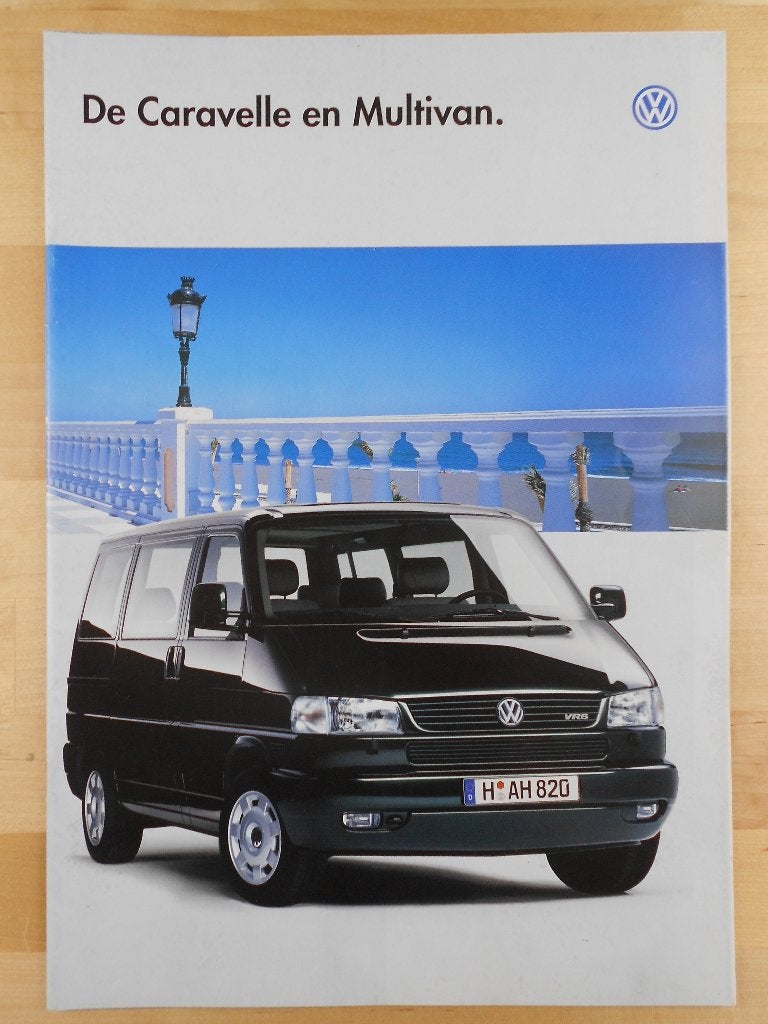 Volkswagen Caravelle & Multivan Brochure 1996 T4 Transporter, Volkswagen, Ophalen of Verzenden, Zo goed als nieuw, Volkswagen