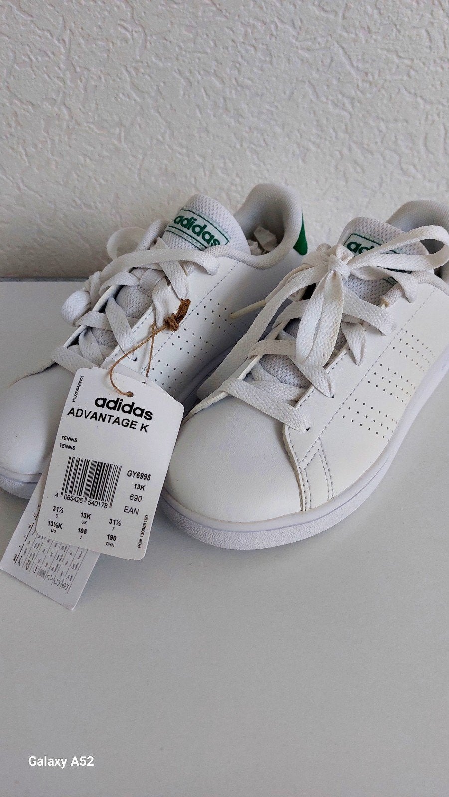 Originele Adidas Advantage K Sneaker - Maat 31.5, Ophalen, Nieuw, Jongen of Meisje, Schoenen