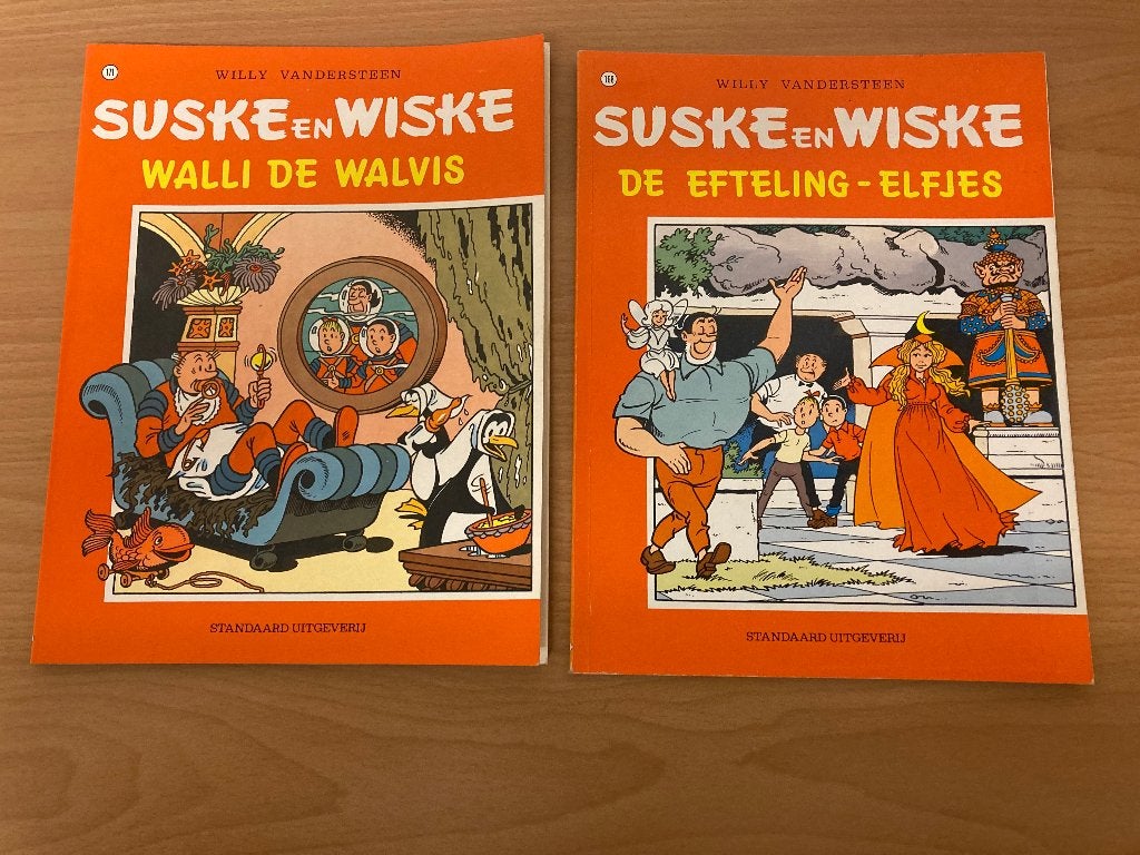 Suske en Wiske: Walli de Walvis & De Efteling - Elfjes; (2), Boeken, Stripboeken, Meerdere stripboeken, Ophalen of Verzenden, Zo goed als nieuw