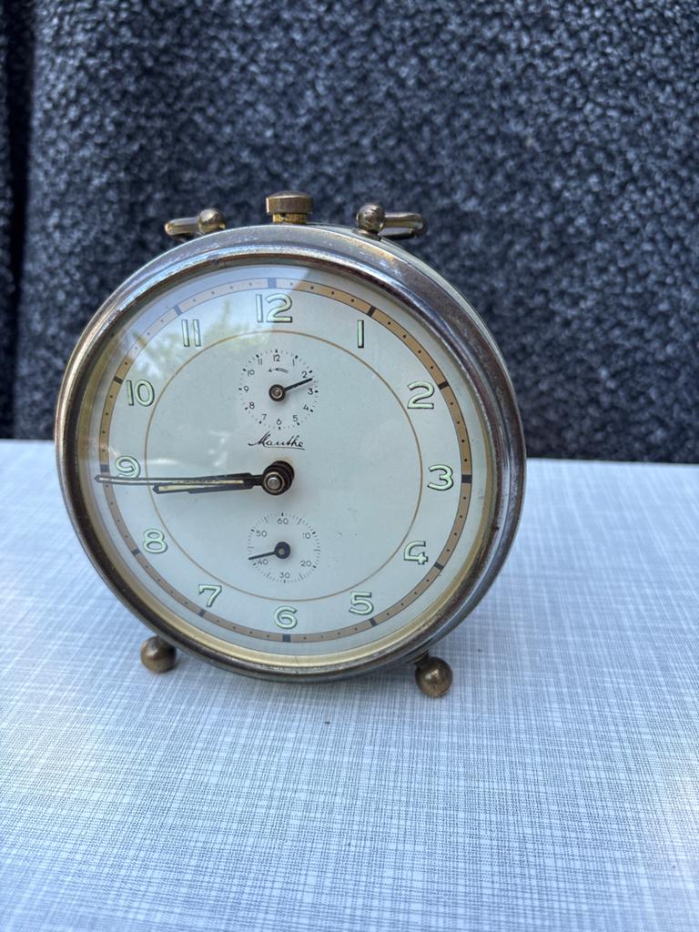Vintage Manthe wekker - Klassiek design, Ophalen of Verzenden