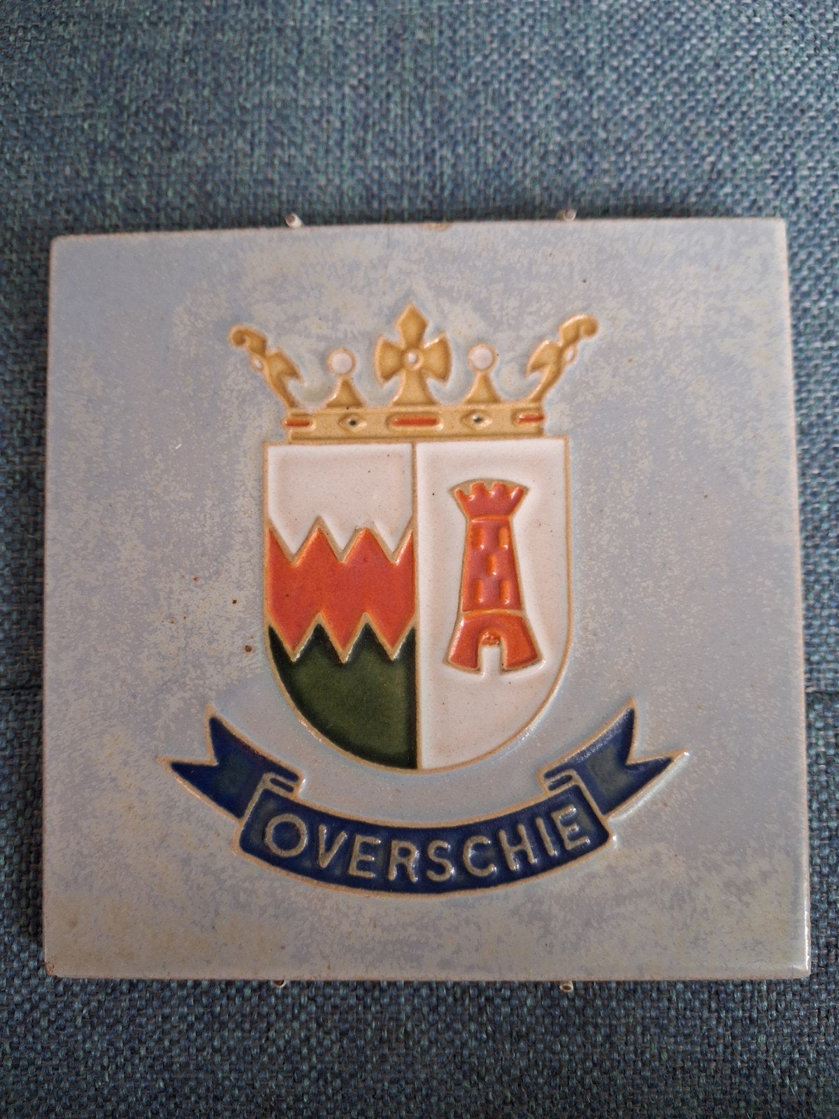 Overschie wapentegel, Antiek en Kunst, Ophalen of Verzenden