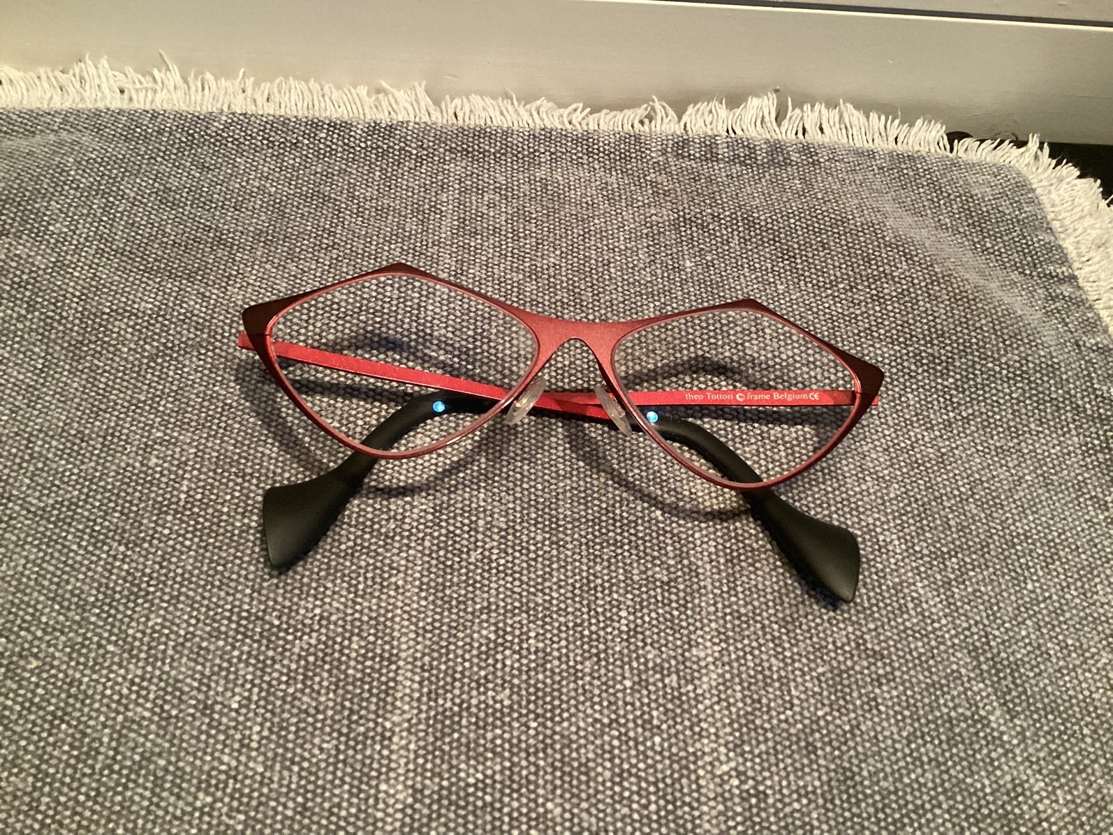 Damesbril Theo Tottori kleur 311 zgan, Zo goed als nieuw, Rood, Bril, Ophalen