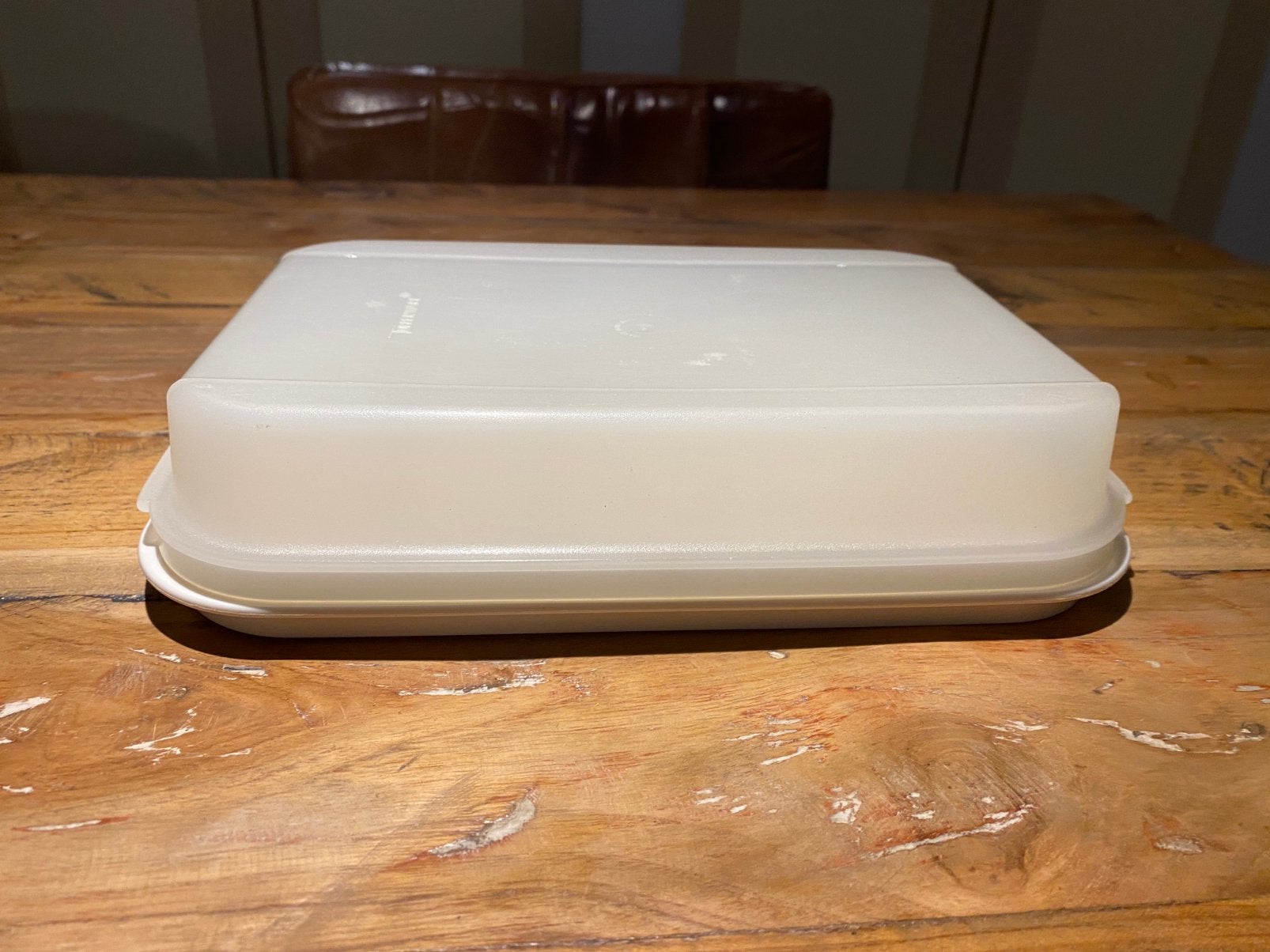 Tupperware schaal met deksel, Ophalen of Verzenden, Wit, Schaal