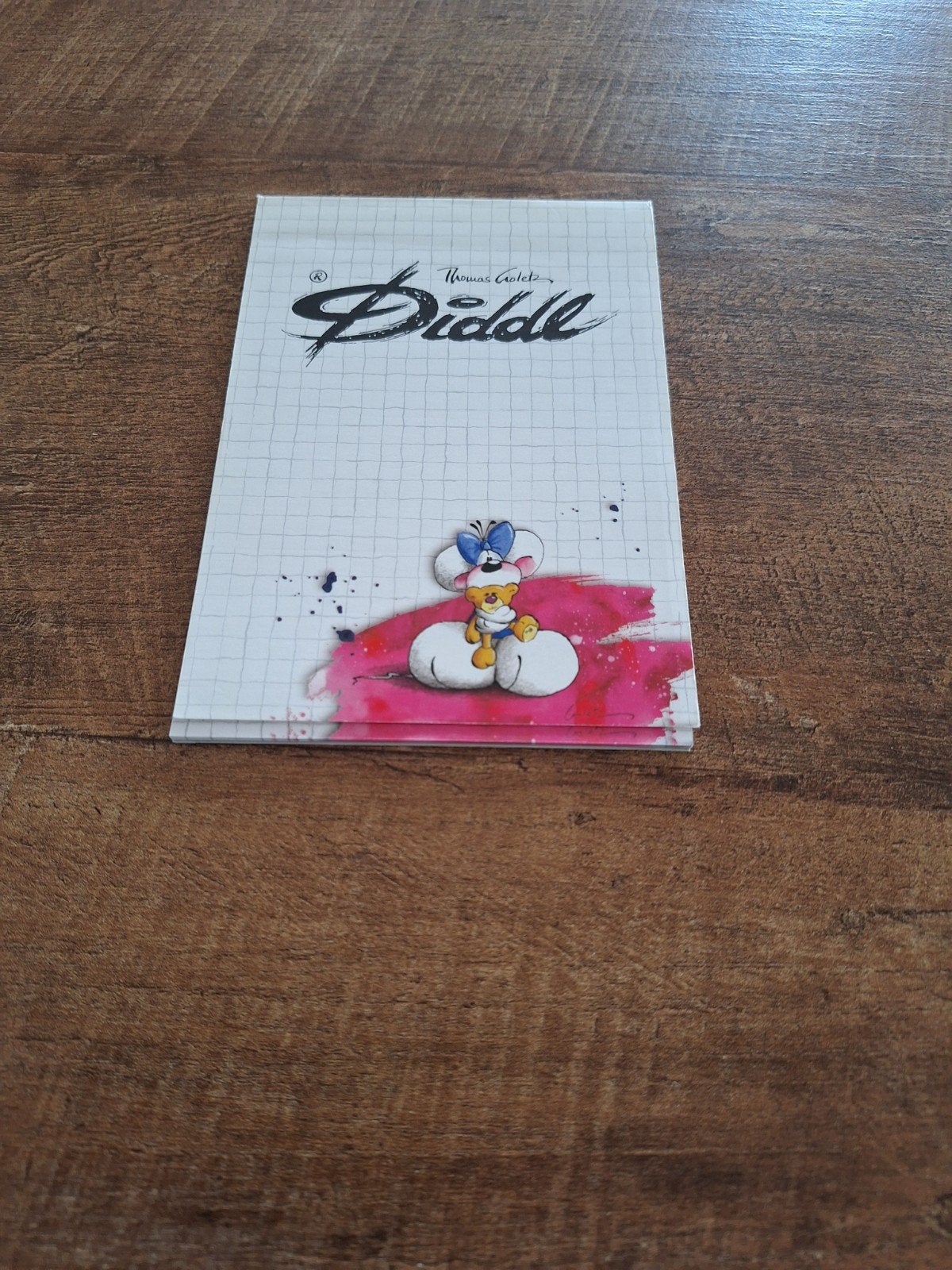 Diddl A6 blok nr 38 met 14 blaadjes, Ophalen of Verzenden, Diddl, Gebruikt, Papier, Kaart of Schrift