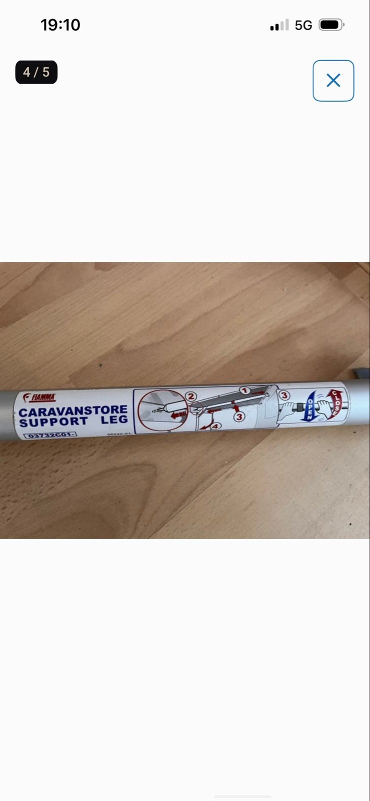Fiamma Caravanstore Support Leg - Luifelsteun, Ophalen of Verzenden, Gebruikt