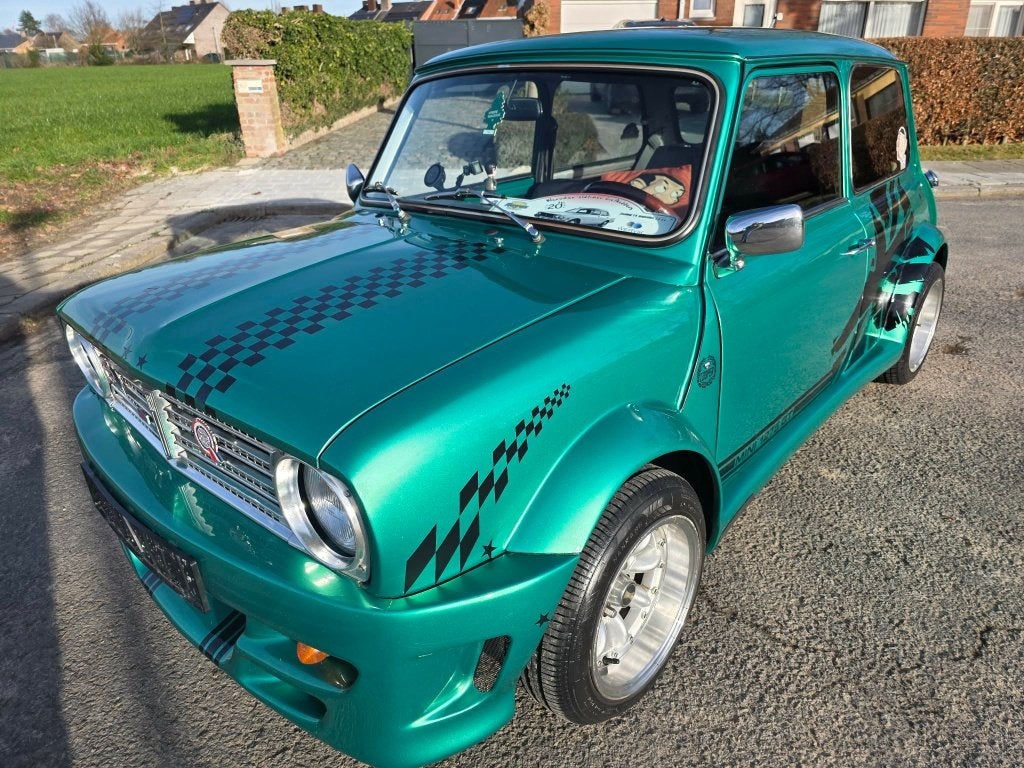 austin mini clubman 1300 cc, Auto's, Mini, Particulier, Clubman, Benzine, Euro 1, Coupé, Handgeschakeld, Groen, Zwart, Ophalen