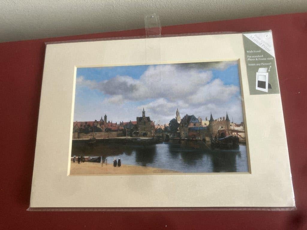 Gloednieuwe kunstdruk van meesterwerk "Gezicht op Delft", Antiek en Kunst, Kunst | Schilderijen | Klassiek, Ophalen of Verzenden