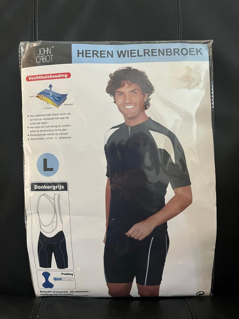 Heren Wielrenbroek - John Cabot - Maat L - Nieuw, Heren, Nieuw, L, Onderkleding