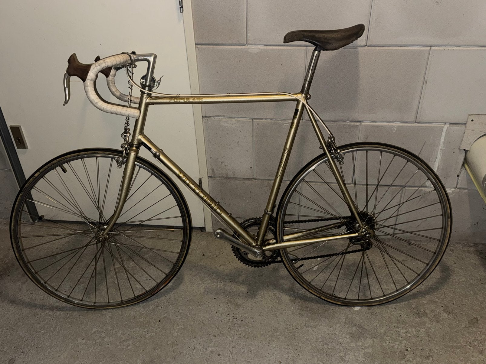 Vintage vittorio racefiets., 59 cm of meer, Ophalen, Velgrem, Jaren '60 of nieuwer