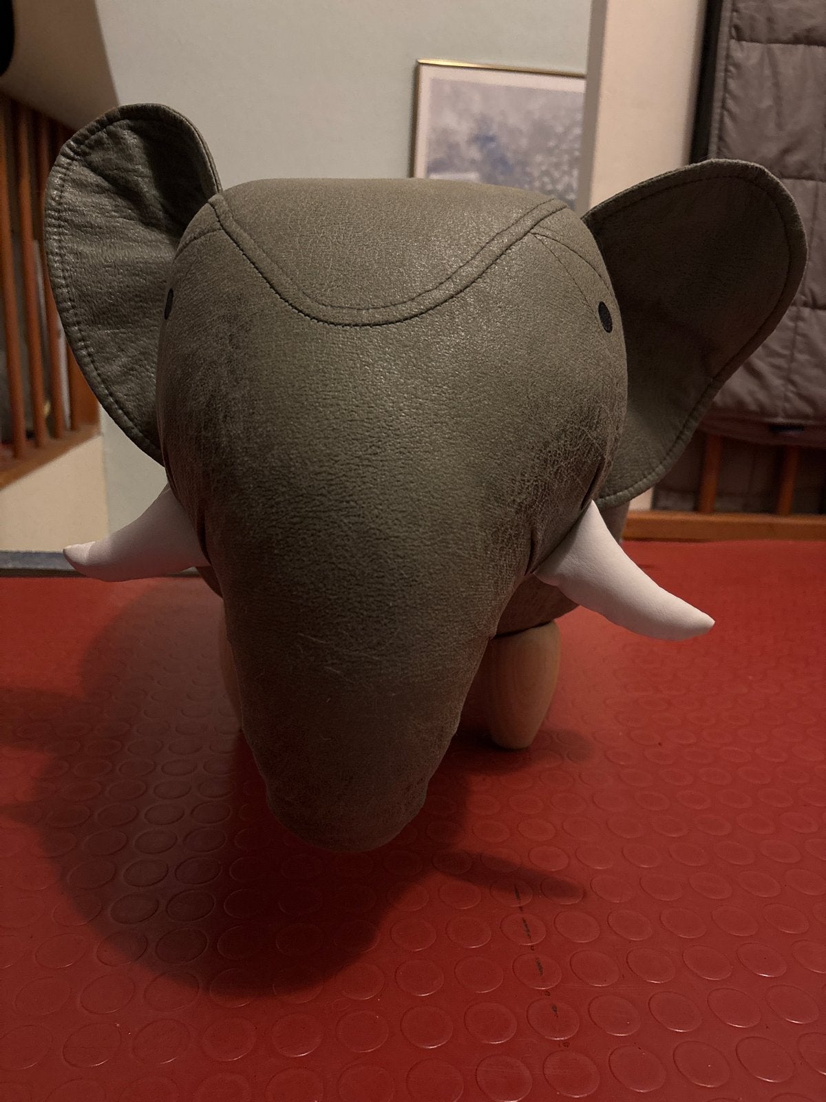 Leuke olifant poef - grijs, Ophalen, Zo goed als nieuw