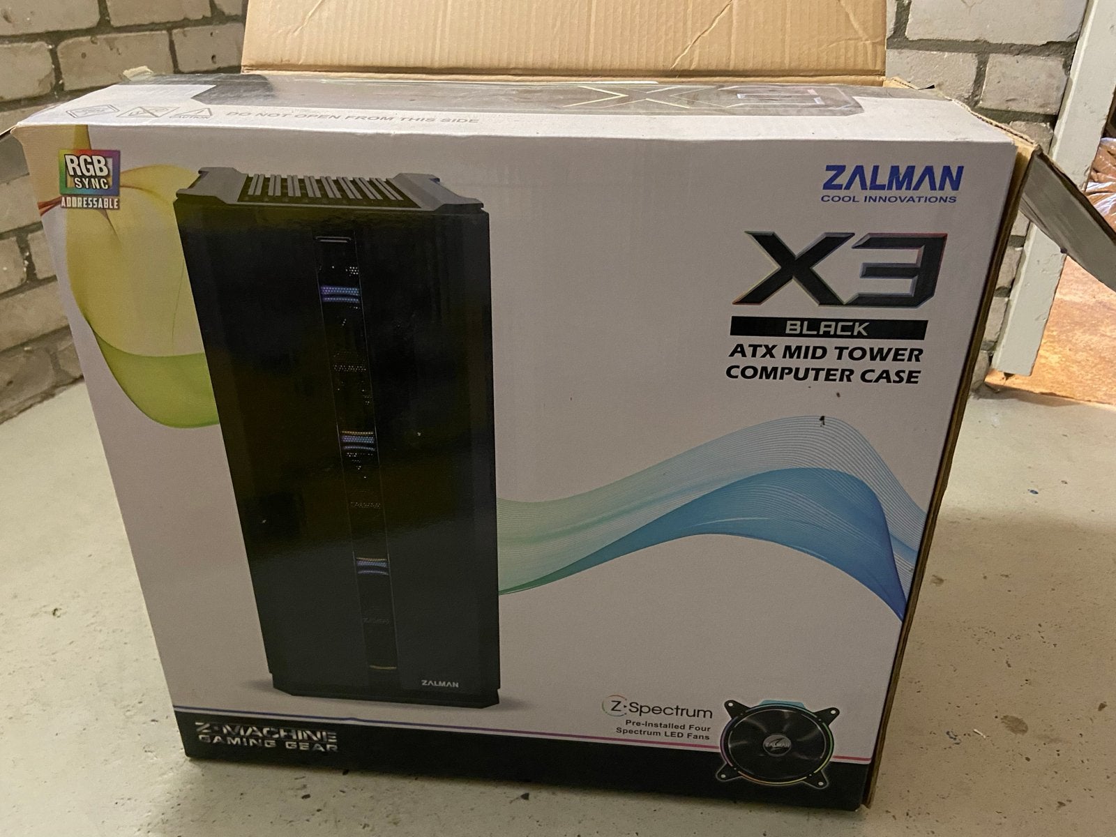Zalman X3 Black ATX Mid Tower Computer Case - Nieuw in doos, Ophalen, Nieuw