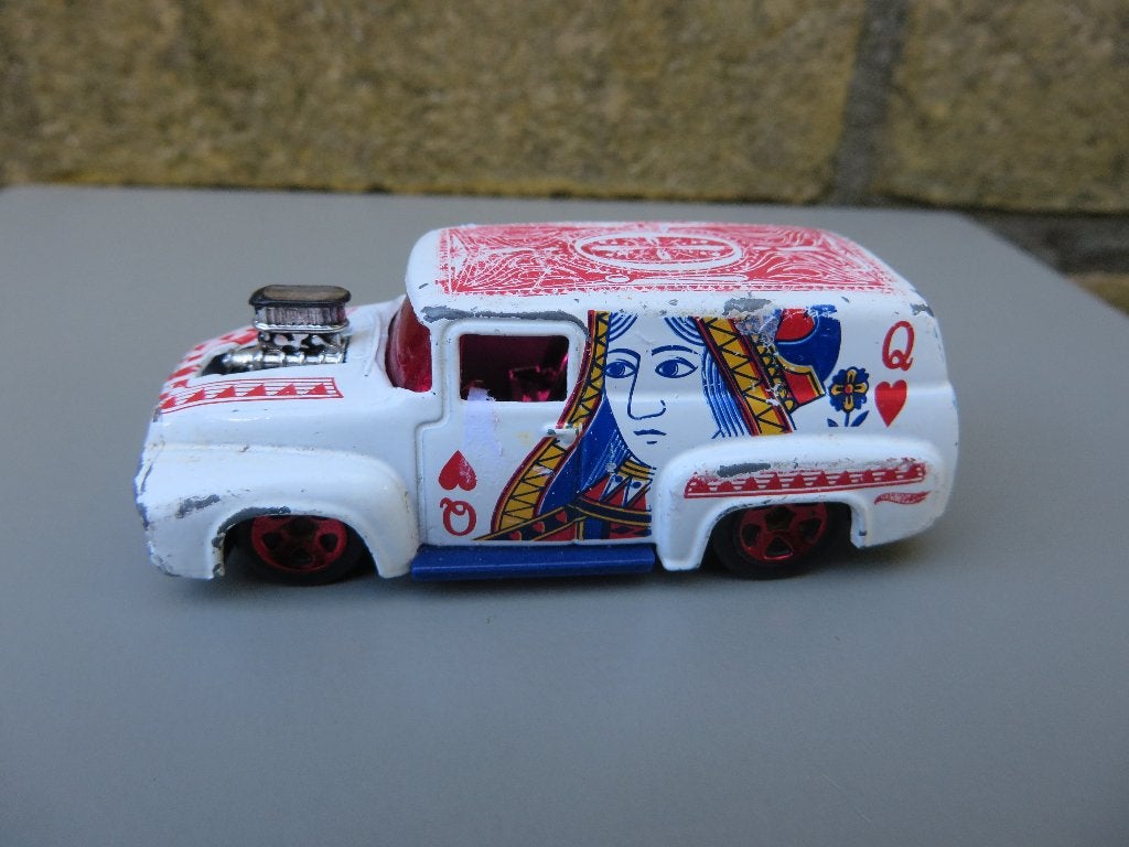 Hotwheels Ford F-100 Queen of Hearts, Ophalen of Verzenden, Gebruikt, Auto