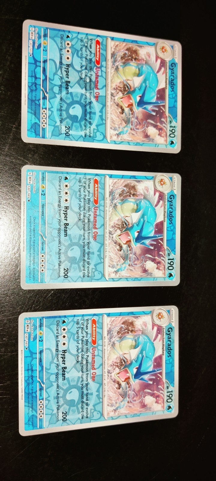 Gyarados/Reverse holo - "151", Ophalen of Verzenden, Zo goed als nieuw