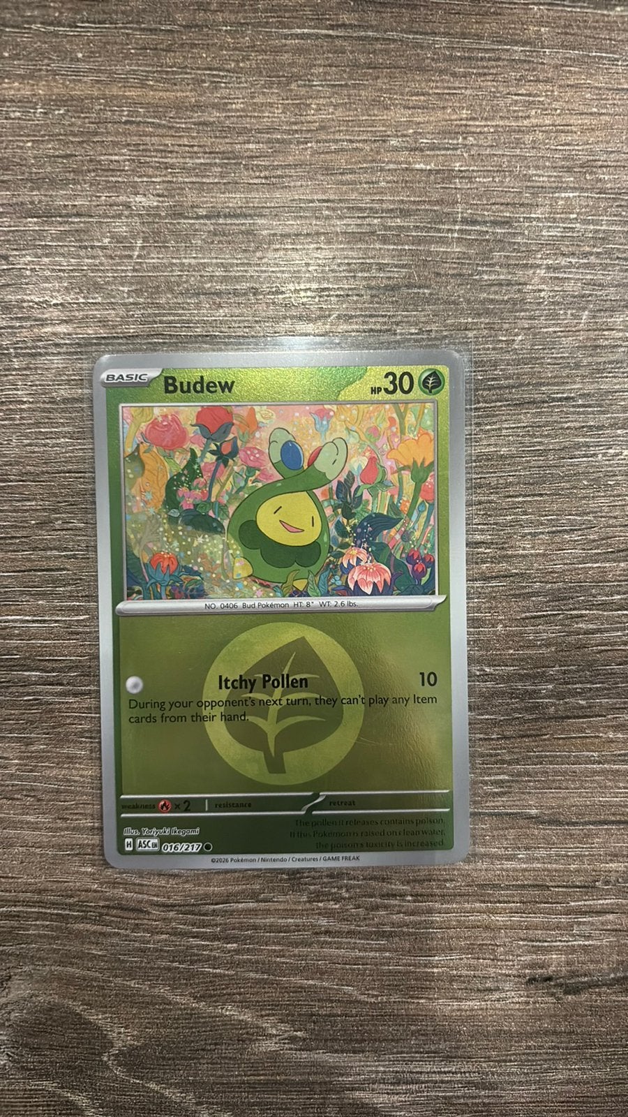 ASC Budew 016/217 Energy Reverse holo, Ophalen of Verzenden, Zo goed als nieuw