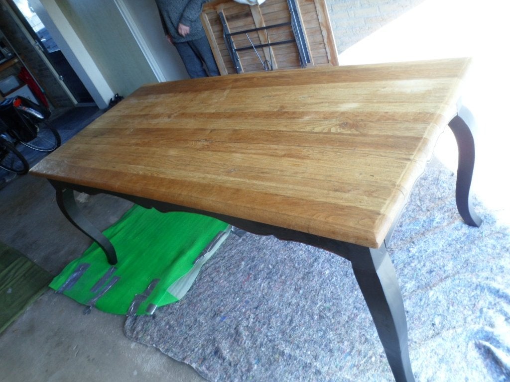 Landelijke tafel, Gebruikt, 200 cm of meer, Vijf personen of meer, Rechthoekig